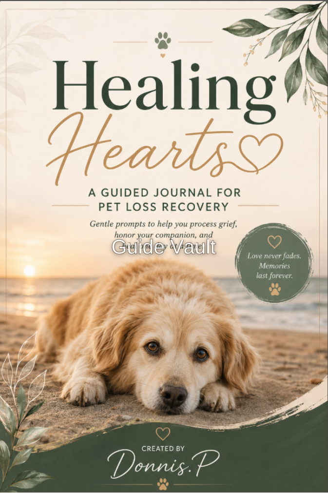 Healing Hearts: A Guided Journal for Pet Loss Recovery